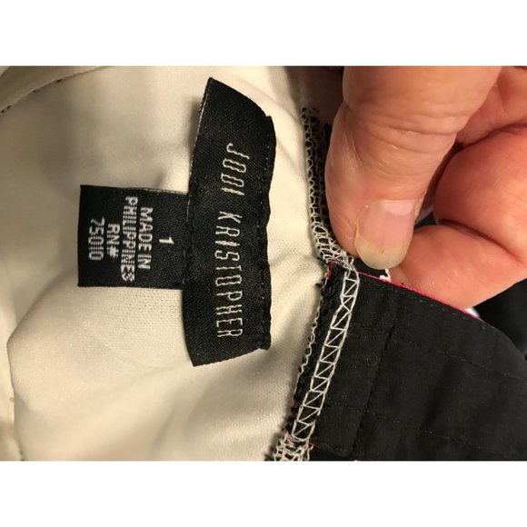 NWT Jodi Kristopher jr. Size1 black & white floral dress. - Picture 4 of 8